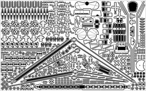 Pontos 23007F1 HMS RODNEY 1942 Kit de détails au 1/200 – image 31