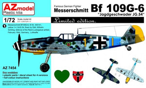 AZ Modèle AZ7454 Messerschmitt Bf 109G-6 Jagdgeschwader JG.54 (1/72)