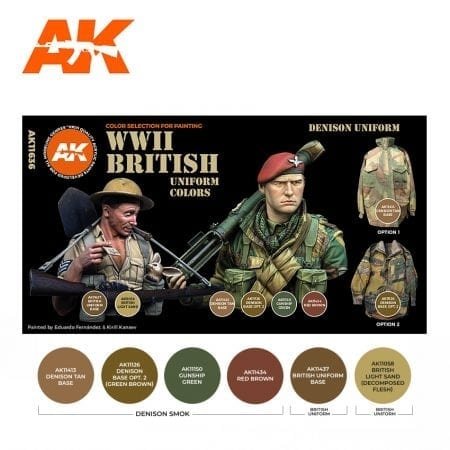 AK Interactive AK11636 COULEURS D&amp;#39;UNIFORME BRITANNIQUES DE LA SECONDE GUERRE MONDIALE – immagine 2