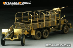 Maquette Voyager PE35449 Seconde Guerre mondiale, canon antichar américain M5 de 3 pouces avec obusier M1 ou de 105 mm, affût M2A1, kit 2 en 1 pour AFV CLUB 35S64 et 35160, échelle 1/35 – Bild 10