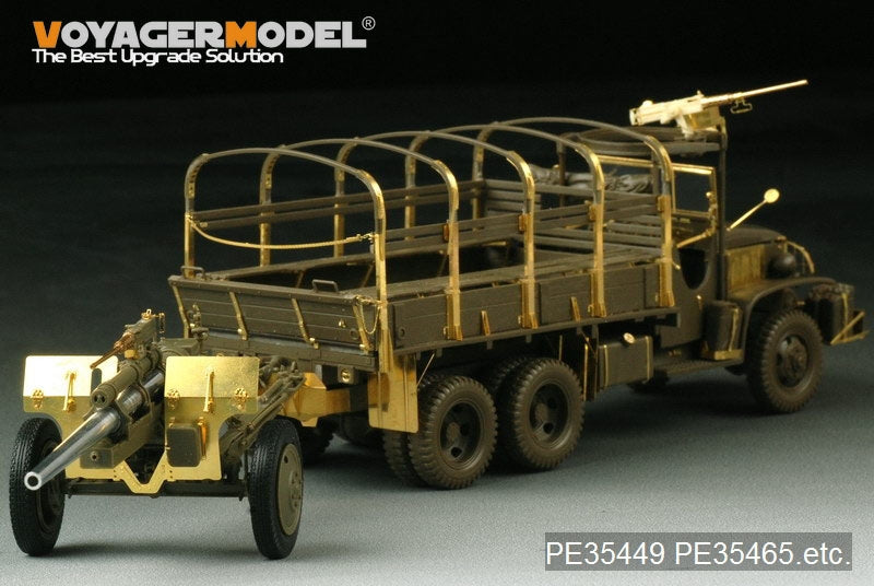 Maquette Voyager PE35449 Seconde Guerre mondiale, canon antichar américain M5 de 3 pouces avec obusier M1 ou de 105 mm, affût M2A1, kit 2 en 1 pour AFV CLUB 35S64 et 35160, échelle 1/35 – Bild 10