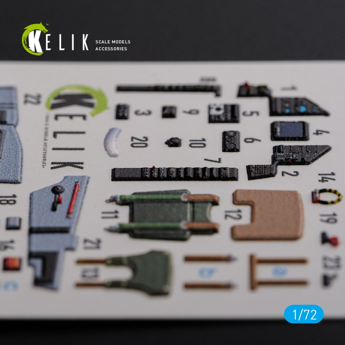 KELIK K72119 Mirage 2000C stickers 3D intérieur pour modèle Svit kit 1/72 – image 6