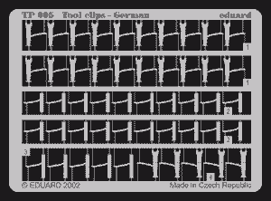 Clips d&amp;#39;outils Eduard TP005 (allemand, échelle 1/35)