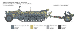 Italeri 6595 Sd. Kfz. 10 Demag D7 avec canon de 7,5 cm leIG 18 et équipage au 1/35 – Bild 3