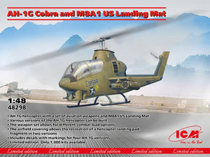 Tapis d&amp;#39;atterrissage américain ICM 48298 AH-1G Cobra et M8A1 au 1/48
