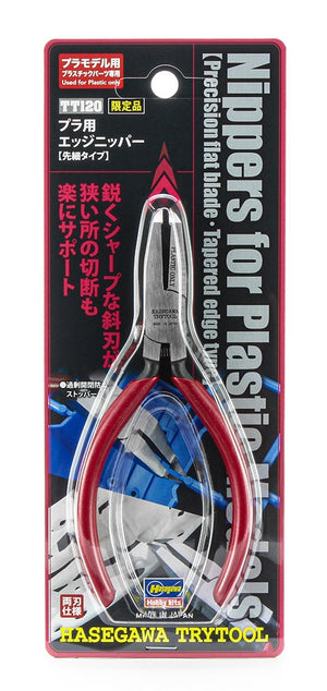 Pince coupante Hasegawa TT120 pour maquettes en plastique (lame plate de précision)