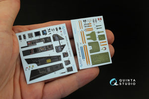 Intérieur imprimé en 3D et coloré sur papier décalcomanie Quinta Studio QD32010 Mirage 2000-5 (pour maquette Kitty Hawk) 1/32 – image 2