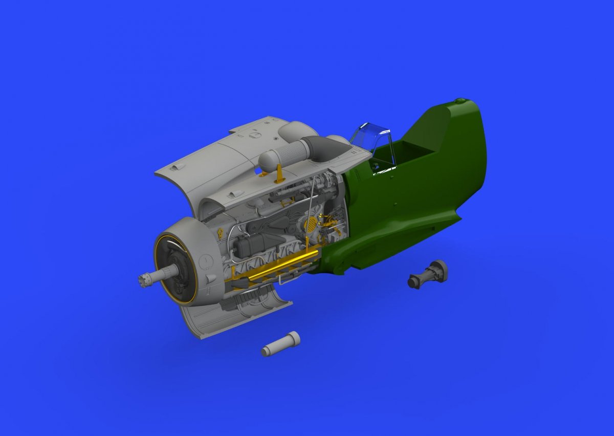 Eduard 648406 Bf 109G-6 engine TAMIYA 1/48 – zdjęcie 2