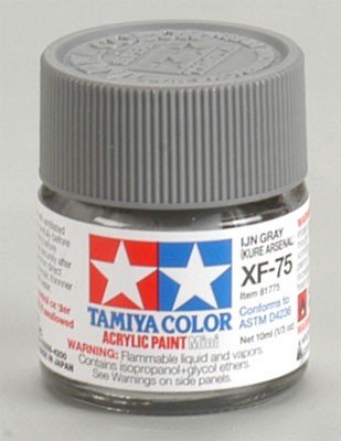 Peinture acrylique Tamiya XF75 Gris IJN (Arsenal de Kure) (81775) 10 ml  – image 2