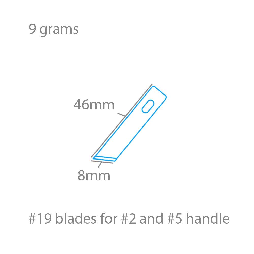 Lames de burinage angulaires Modelcraft PKN2719 n° 19 x 5 pour manches n° 2 ou n° 5 – image 2