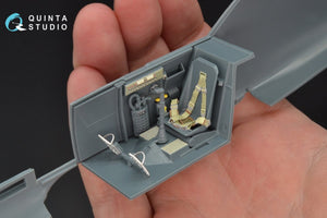 Intérieur imprimé en 3D et coloré sur papier décalcomanie Quinta Studio QD32048 Bf 109E-3 (pour maquette Eduard) 1/32 – immagine 7