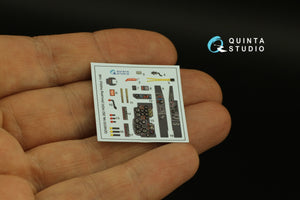 Intérieur coloré imprimé en 3D sur papier décalcomanie Quinta Studio QD48300 Me 262 HGIII (Amusing Hobby) 1/48 – image 5