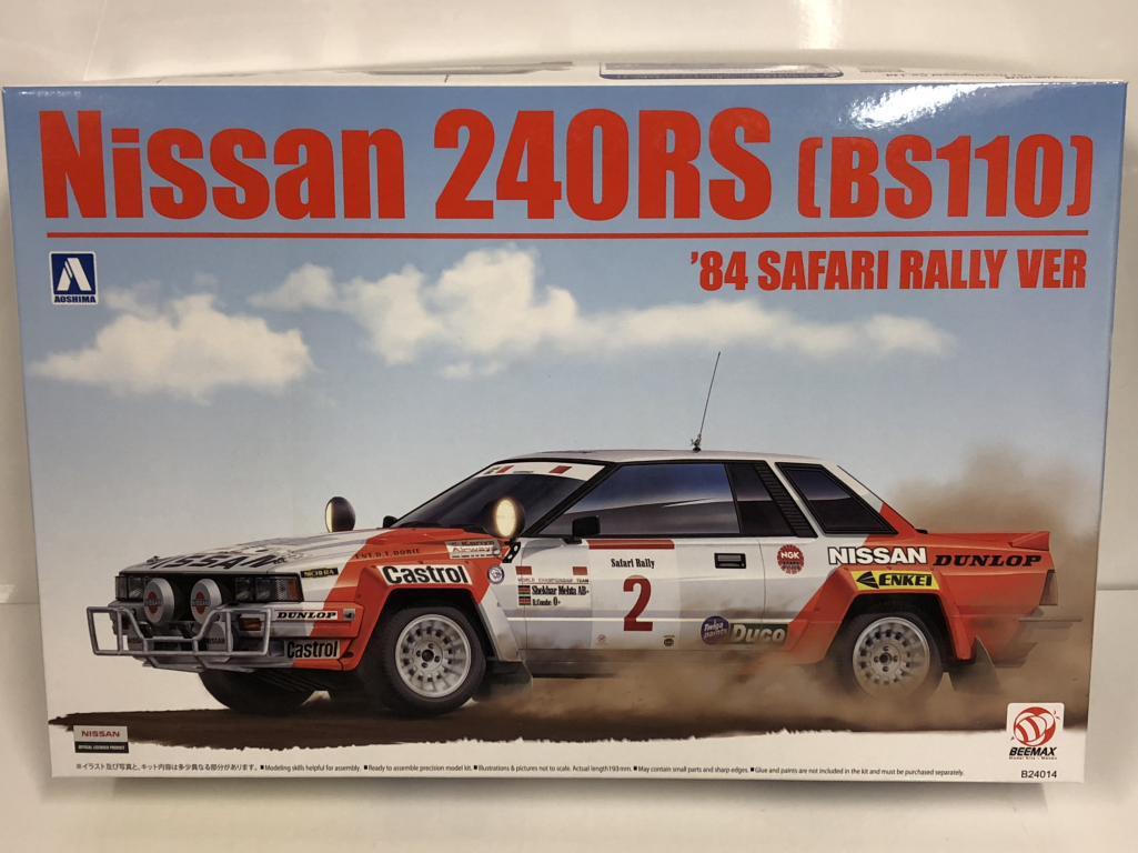 Beemax 24014 Nissan 240RS (BS110) &amp;#39;84 VERSION SAFARI RALLY (1/24)