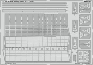 Eduard 32466 Volets d&amp;#39;atterrissage P-40M TRUMPETER 1/32 – immagine 2