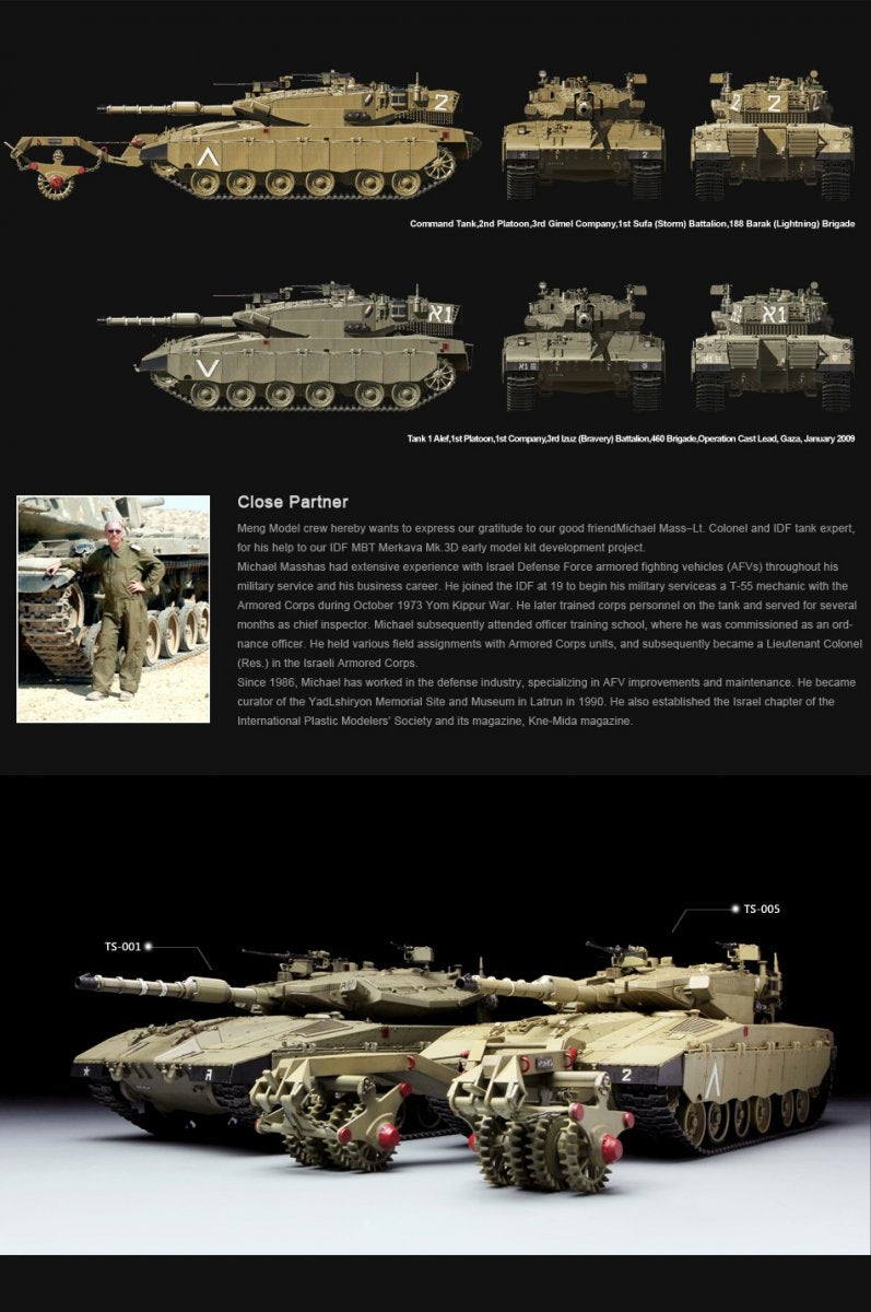 Meng modèle TS-005 Merkava Mk.3 BAZ (1/35) – immagine 12