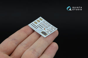Quinta Studio QD+35142 Kubelwagen Type 82 3D-Printed &amp; coloured Interior on decal paper (Meng VS-015) (with 3D-printed resin parts) 1/35