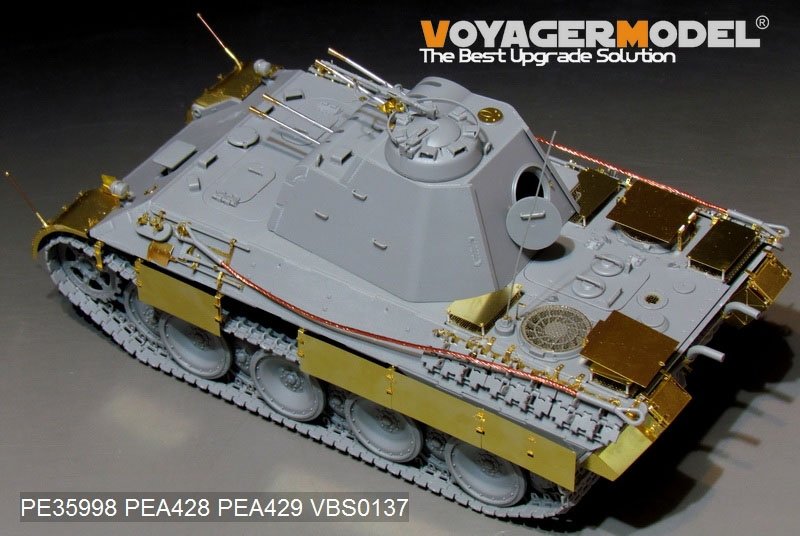 Maquette Voyager PE35998 FlaKPanzer V allemand de la Seconde Guerre mondiale, canon antiaérien FlaKvierling 20 mm MG 151/20, version de base pour TAKOM 2105 au 1/35 – image 8