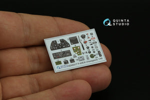 Intérieur imprimé en 3D et coloré sur papier décalcomanie Quinta Studio QD48317 P-40E/K (Hasegawa) 1/48 – immagine 4