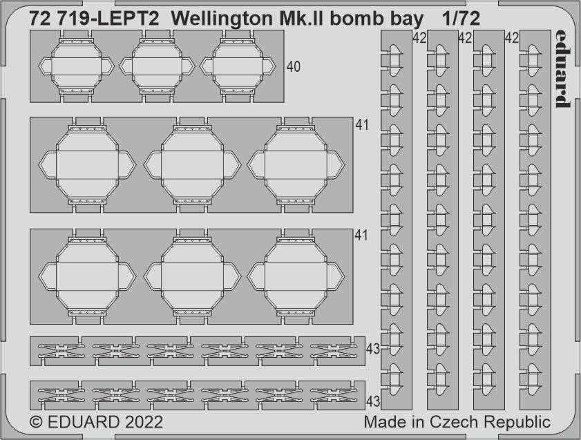 Eduard 72719 C-Wellington Mk. II soute à bombes AIRFIX 1/72