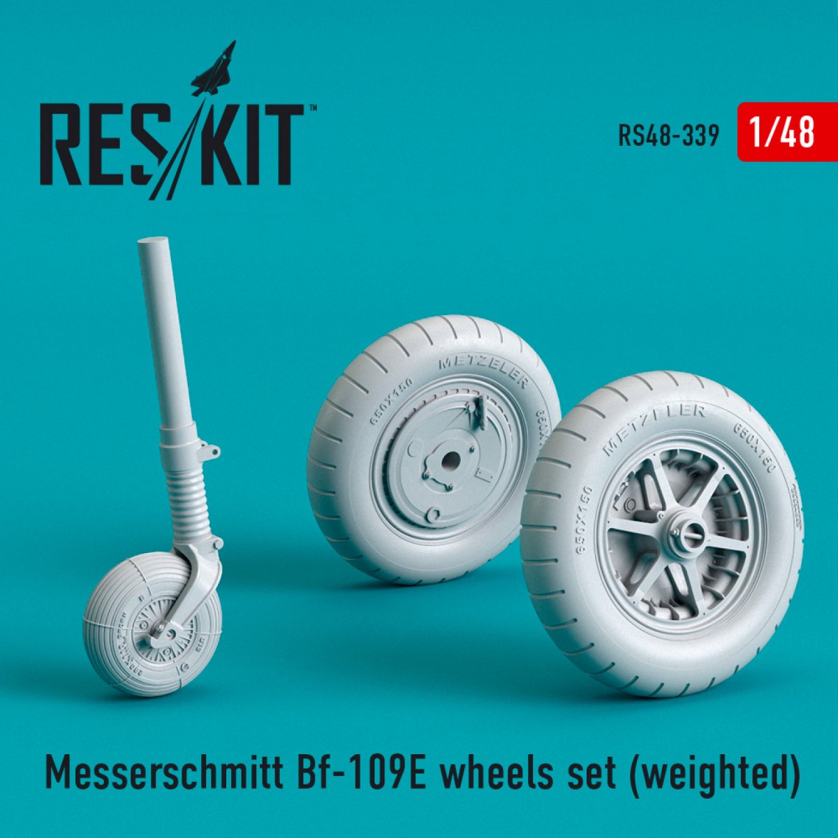 RESKIT RS48-0339 BF-109E JEU DE ROUES (LESTÉ) 1/48