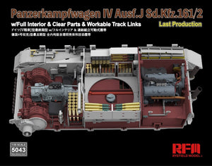 Rye Field modèle 5043 Panzerkampfwagen IV Ausf.J Sd.Kfz.161/2 (avec intérieur complet, pièces transparentes et maillons de piste de travail) 1/35 – image 8