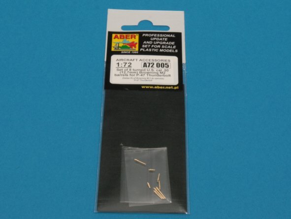 Aber A72 005 Jeu de 8 canons Browning M2 US de calibre .50 (12,7 mm) tournés pour P-47 Thunderbolt (1/72) – image 8