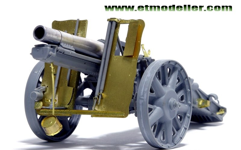 ET Modèle E35-016 Canon d&amp;#39;infanterie allemand sIG33 de 15 cm de la Seconde Guerre mondiale (Pour DRAGON 6259/6473) (1/35) – imagen 5