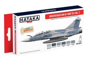 Hataka HTK-AS78 Ensemble de peinture AF brésilien moderne vol. 2 6x17ml