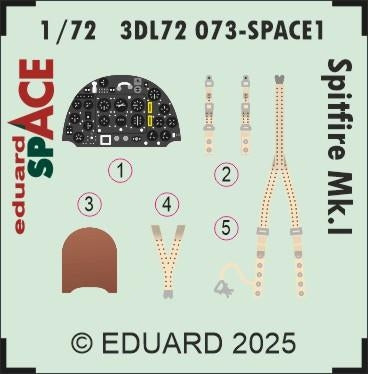 Eduard 3DL72073 Spitfire Mk.I SPACE IBG 1/72