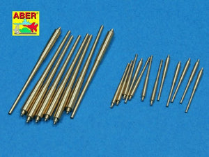 Aber 350L-45 Jeu de canons 203 mm x 8 ; 105 mm x 12 pour navires de croisière de classe Prinz Eugen (1/350)