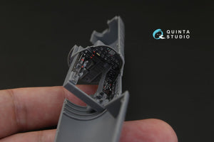 Intérieur imprimé en 3D et coloré sur papier décalcomanie pour le F4U-1 Corsair (modèle « cage à oiseaux ») de Quinta Studio QD48110 (pour maquette Tamiya) au 1/48 – image 7