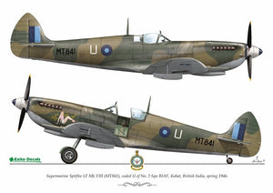 Décalcomanies Exito ED48003 Sexy Spitfires - Supermarine Spitfire LF Mk Vb - VIII - IXe 1/48 – immagine 5