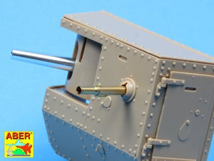 Canons Aber 35L-155 pour char britannique Mark IV de la Première Guerre mondiale – Mâle (1/35) – image 3