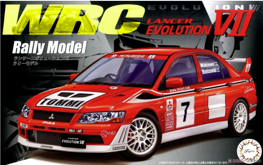 Fujimi 047669 Lancer Evolution VII WRC Rallye Maquette 1/24 