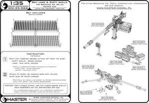 Connecteurs de cartouchière et étuis vides Master GM-35-066 pour fusil Browning M2 calibre .50 (150 pièces + 150 pièces) 1/35 – image 9