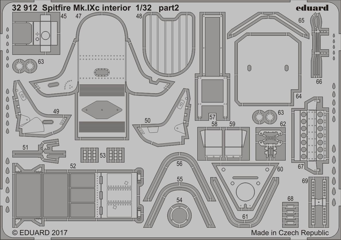 Intérieur du Spitfire Mk. IXc Eduard 32912 REVELL 1/32 – immagine 2