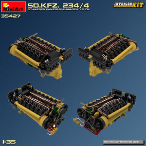 MiniArt 35427 Sd.Kfz. 234/4 SCHWERER PANZERSPÄHWAGEN 7,5 cm. KIT INTÉRIEUR 1/35 – image 20