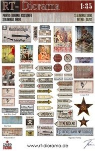 Accessoires imprimés RT-Diorama 35762 : Panneaux de Stalingrad 1/35