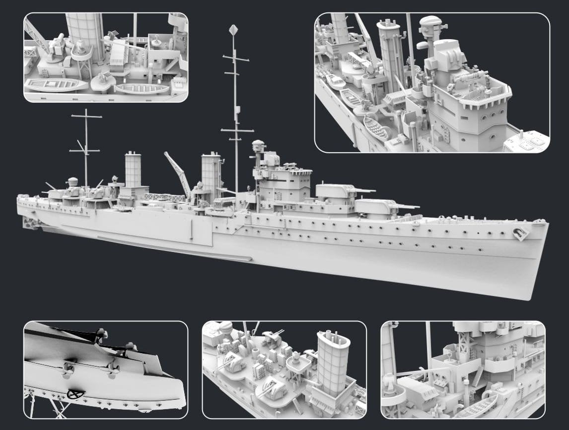 Maquette FlyHawk FH1109s HMS Penelope 1940 - Édition Deluxe 1/700 – image 2