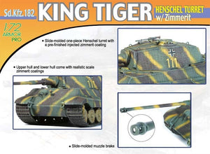 Dragon 7240 King Tiger Tourelle Henschel avec Zimm. (1/72) – image 3