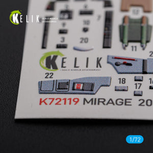 KELIK K72119 Mirage 2000C stickers 3D intérieur pour modèle Svit kit 1/72 – image 4