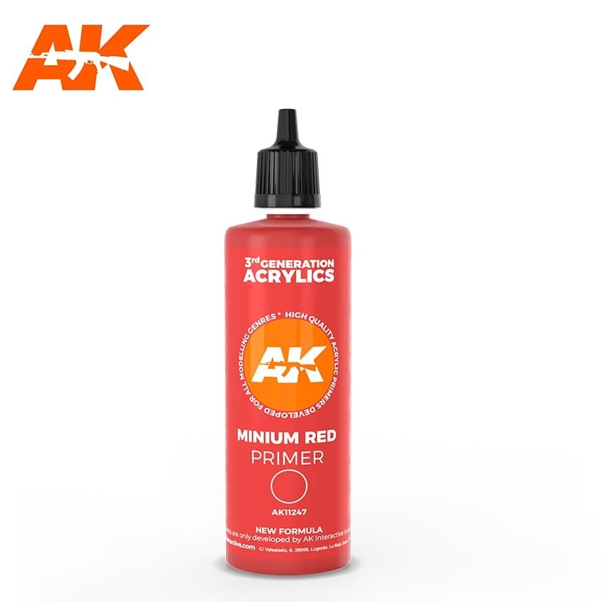 AK Interactive AK11247 MINIUM BASE DE TEINT ROUGE 100ML
