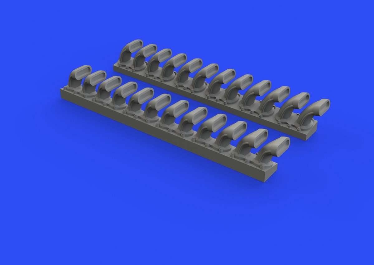 Eduard 648508 Pots d&amp;#39;échappement P-400 1/48 EDUARD – image 2