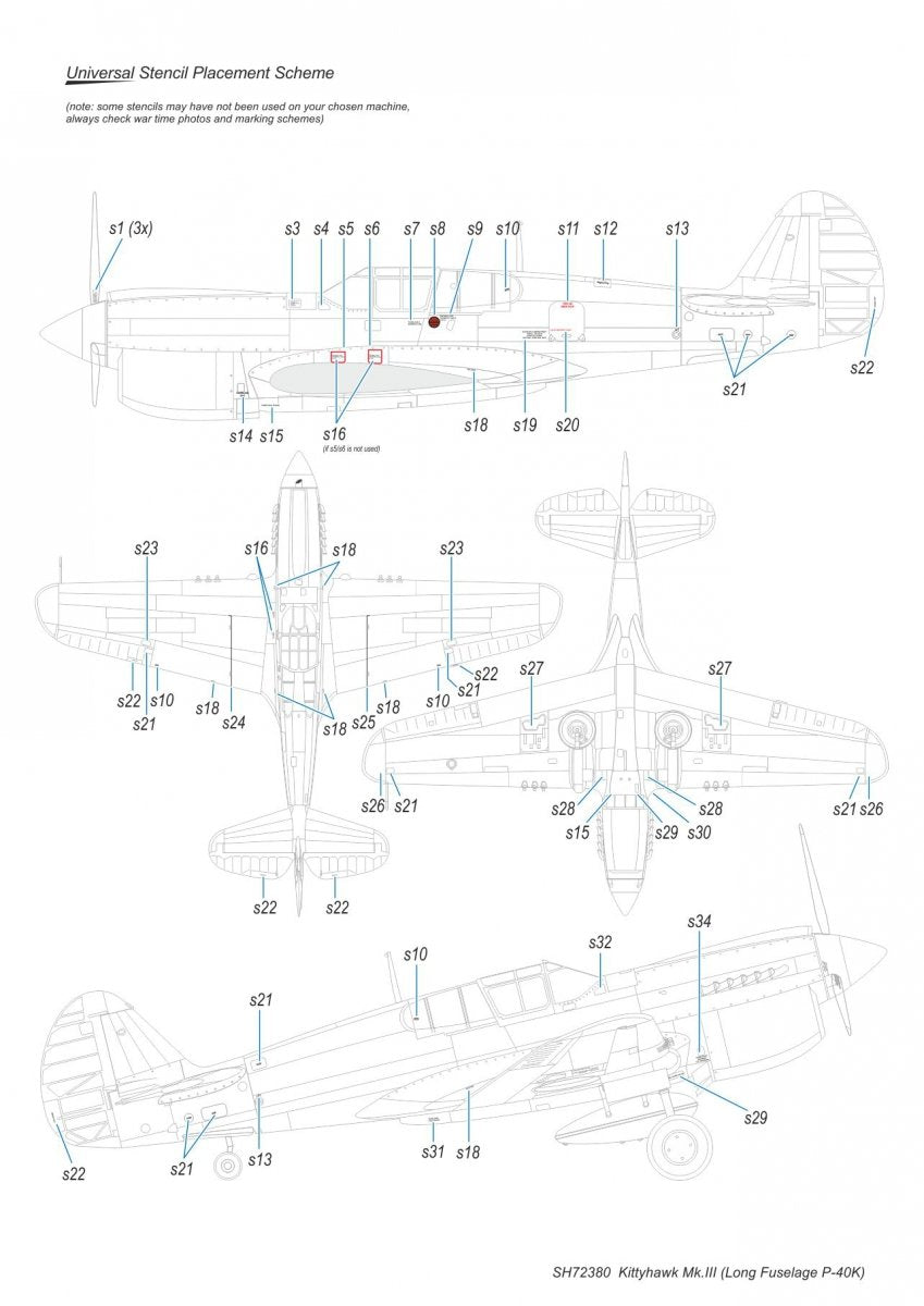 Special Hobby 72380 Kittyhawk Mk. III « P-40 K Fuselage long » 1/72 – image 9