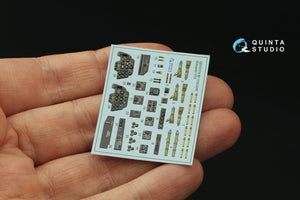 Intérieur imprimé en 3D et coloré sur papier décalcomanie Quinta Studio QD72179 Bf 110C/D/E (Eduard) 1/72 – immagine 4