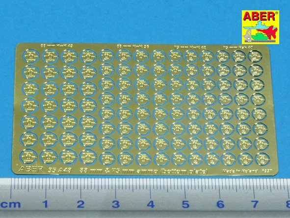 Aber 35A048 Fond pour étuis de projectiles de 88 et 75 mm (allemands) (1/35) – imagen 2