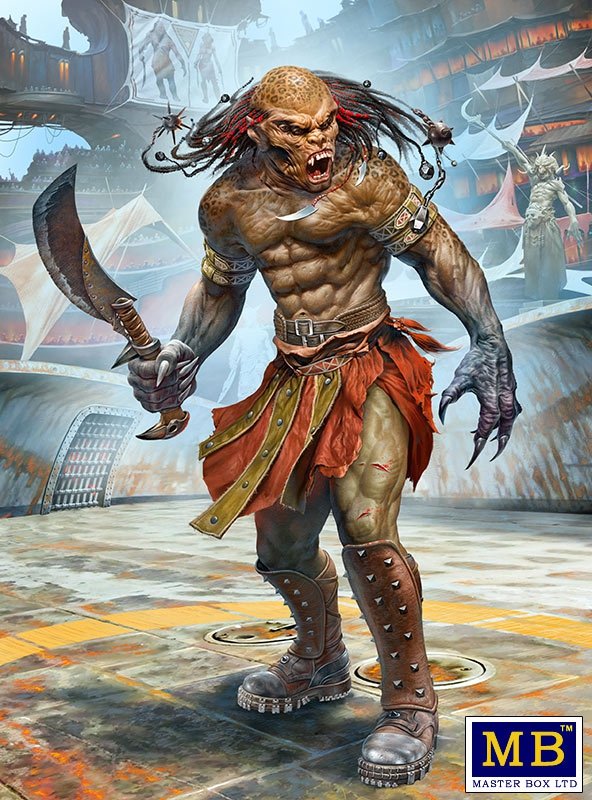 Master Box 24057 Beastorian (n&amp;#39;importe laquelle des nombreuses races bestiales) Champion – « Chuck » alias Nifrath 1/24