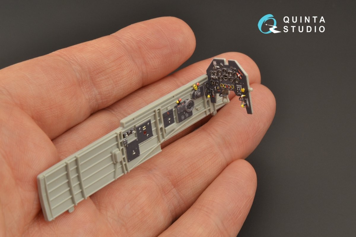 Intérieur imprimé en 3D et coloré sur papier décalcomanie Quinta Studio QD48207 Ju 87D/G (Italeri) 1/48 – Bild 6