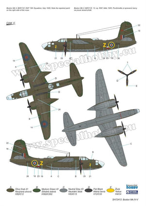 Maquette Special Hobby 72413 Boston Mk. IV/V « La dernière version en service dans la RAF et les Forces françaises libres » au 1/72  – image 6