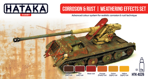 Hataka HTK-AS26 Kit d&amp;#39;effets de vieillissement par corrosion et rouille (6 x 17 ml)